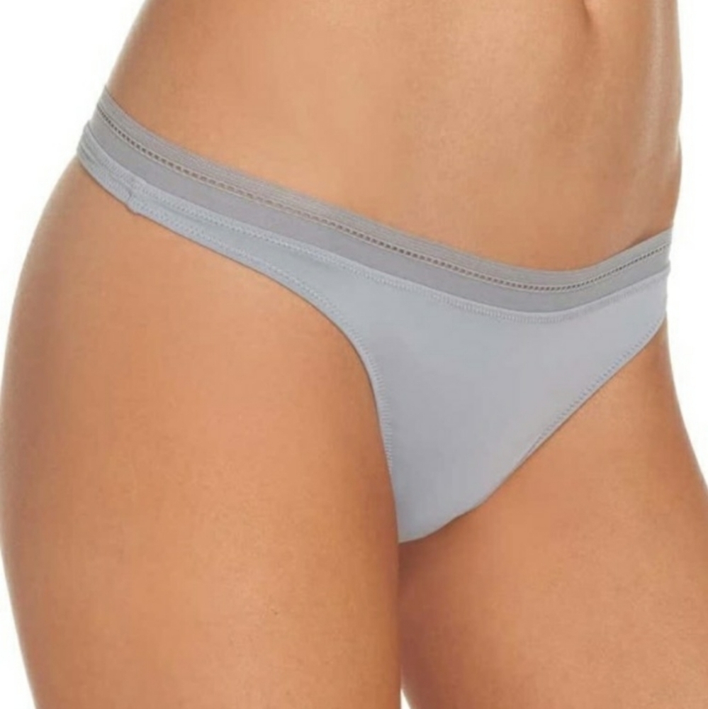 Free People Truth or Dare Tanga Panty in Grey - Picture 1 of 4
